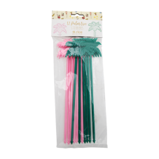 12 Palm Tree Cocktail Stirrers or Party Picks Rice DK